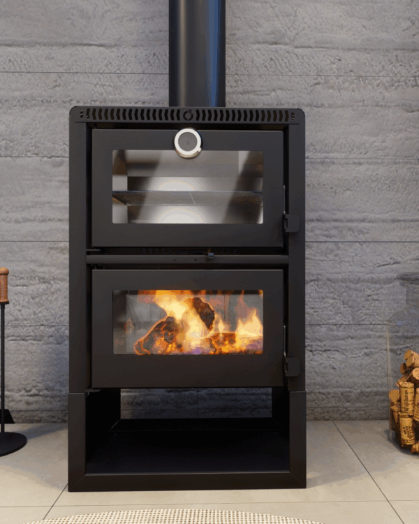 CALEFATOR MONT TRENTO DUPLA COMBUSTÃO + FORNO P/AQUECIMENTO DE ATÉ 150M²