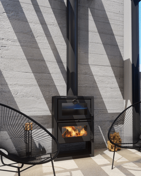 CALEFATOR MONT TRENTO DUPLA COMBUSTÃO + FORNO P/AQUECIMENTO DE ATÉ 150M² - Imagem 5