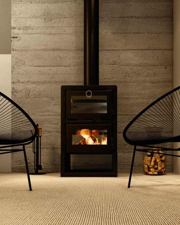 CALEFATOR MONT TRENTO DUPLA COMBUSTÃO + FORNO P/AQUECIMENTO DE ATÉ 150M² - Imagem 4