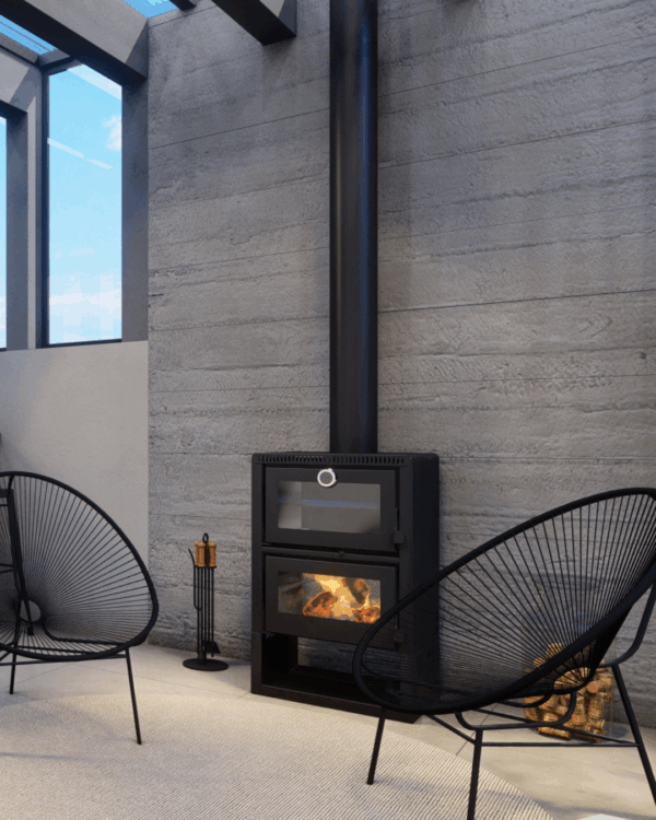 CALEFATOR MONT TRENTO DUPLA COMBUSTÃO + FORNO P/AQUECIMENTO DE ATÉ 150M² - Imagem 2
